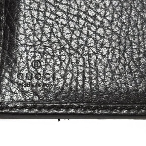 GUCCI GG Marmont  Black Leather - Bifold Wallet 220-080725 - Picture 5 of 5